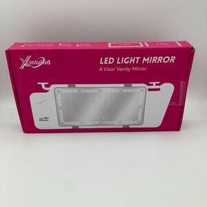 Xinlykid Car Accessories, Car Visor Vanity Mirror with LED Lights